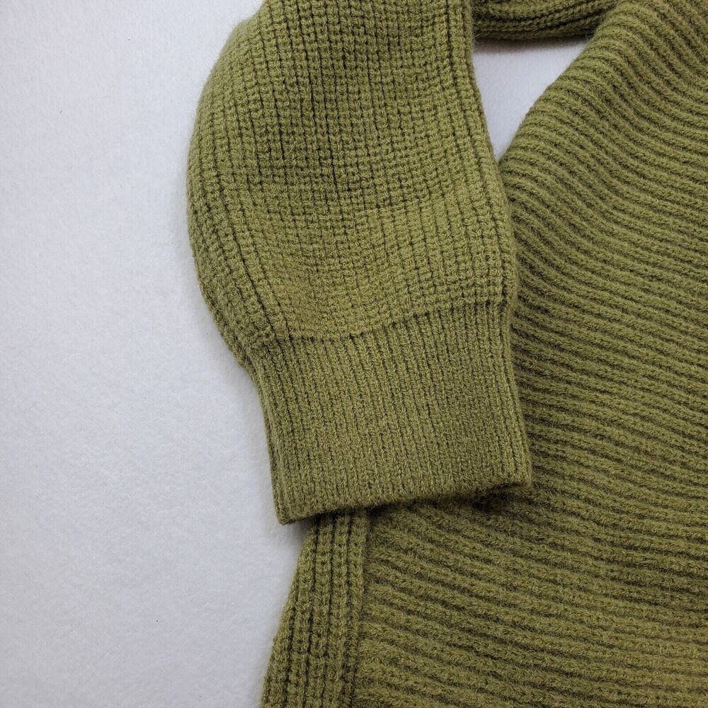 BiB! Sweater Womens XL Knit Scoop Neck Olive Green Long Sleeve New Preppy Casual - Picture 7 of 12